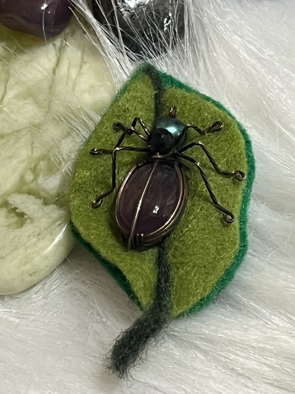 Handmade Insect Brooch - Picture 2 of 7